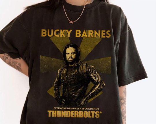 Thunderbolts BUCKYY Bn Barnes Everyone deserves a second shot Vintage Shirt, Marvel Thunderbolts Shirt, Marvel Yelena Belova Shirt, MCU Fan Tee