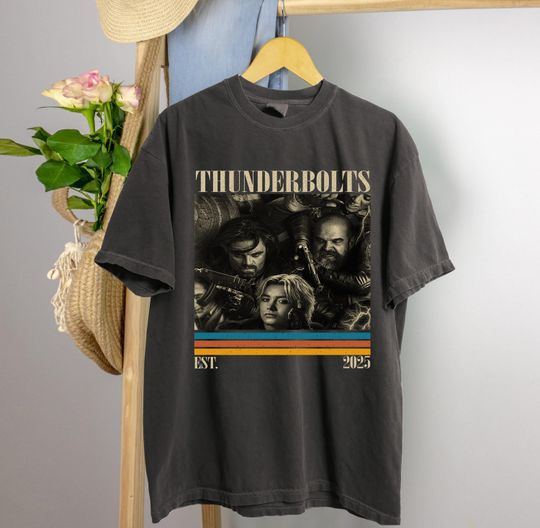 Retro Thunderbolts Shirt, Comfort Colors Tee, Marvel Movie Shirt, Yelena Belova Shirt Gift, BUCKYY Bn Barnes Shirt, Winter Soldier Marvel Tee