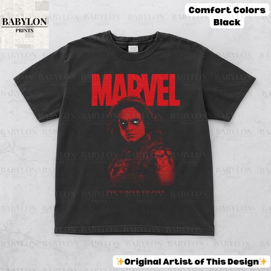 Vintage Winter Soldier T Shirt BUCKYY Bn Barnes Vintage Shirt Retro Marvel Thunderbolts Tshirt BUCKYY Bn Barnes Winter Soldier Sebastian Stan Tee