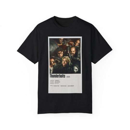 Thunderbolts Marvel Unisex T-shirt, BUCKYY Bn Winter Soldier, Yelena Belova, Superhero, Comic Book Shirt, Men Women Clothing