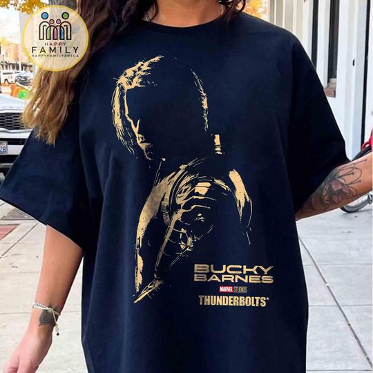 BUCKYY Bn Barnes Winter Soldier Shirt, Thunderbolts Movie Vintage Shirt, Florence Pugh Shirt, Marvel Poster Tee Avengers Campus Shirt