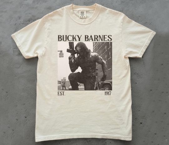 BUCKYY Bn Barnes 1917 Shirt, The Winter Soldier Shirt, Marvel Fan Gift, Comfort Colors Tee, Unisex TShirt, Retro Shirt, Gift for him