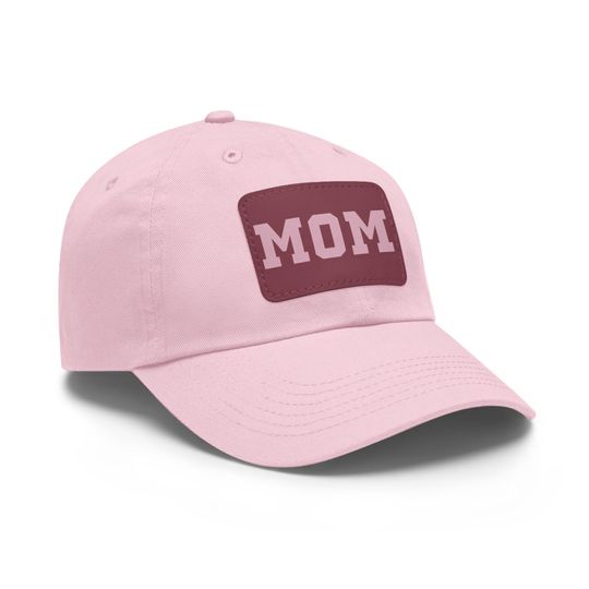 Mom Hat with Leather Patch, Mother's Day Gift
