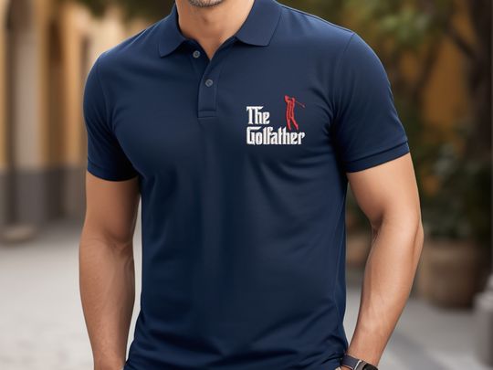 Father Golf Embroidery Shirt,Father Day Gift,Father Embroidery Shirt,Father Birthday Gift,Golf Father Polo Shirt,Funny Father Polo