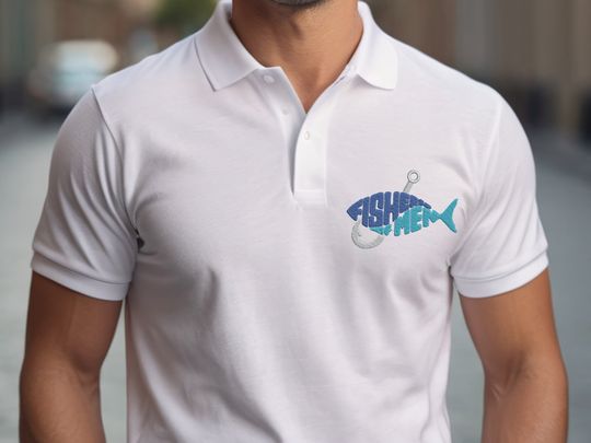 Dad Embroidery Shirt,Father Day Gift,Father Embroidery Shirt,Father Birthday Gift,Fishing Dad Polo Shirt,Funny Father Polo