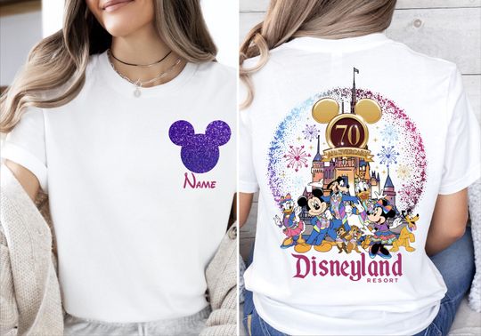 Disneyland Resort T-Shirt, Disneyland 70th Anniversary Shirt, WDW Family Vacation Shirt, Mickey&Co Matching Shirt, Magic Kingdom Tee