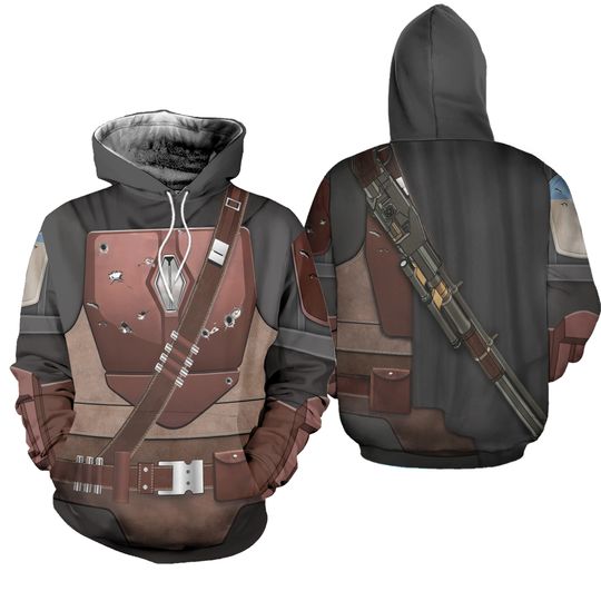 Mandalorian Hoodie/Jogger, Mandalorian Costume Hoodie, Mandalorian Cosplay Hoodie