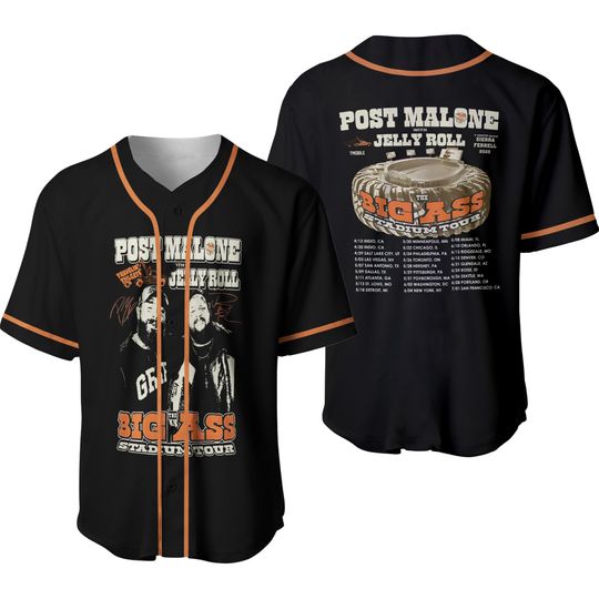 Vintage Post Malone Tour Jersey, Big Ass Stadium Tour, Posty 2025 Tour, Jelly Roll Jersey, Posty Tour Merch,Country music