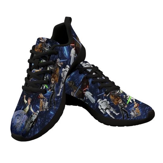 Space Wars Shoes | Space Wars Tennis Shoes | Galaxy Shoes | Disney Shoes