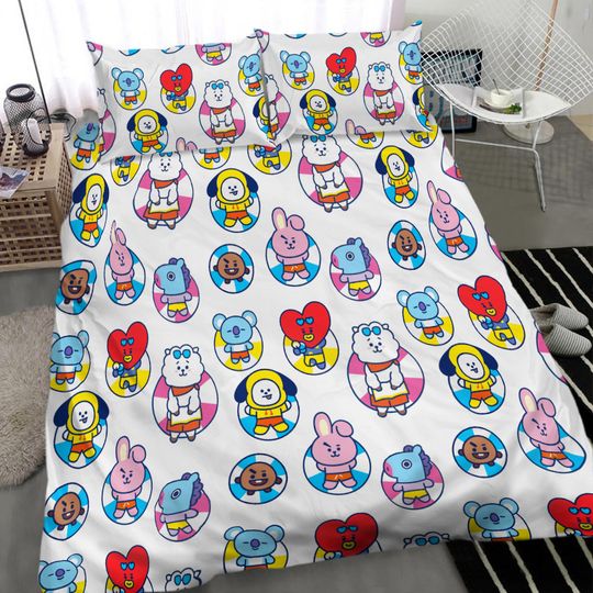BT21 patterned Disney Bedding Sets