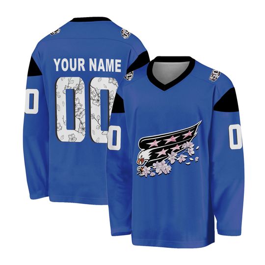 Personalized Washington Capitals 2025 Hockey Shirt Cherry Blossom Unisex Fit