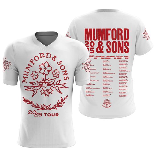 Mumford And Sons 2025 Tour 3D T-Shirt