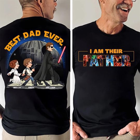 Personalized I Am Their Father Shirt, Custom Father's Day Shirt, Gift for Dad Shirt, Funny Dad Shirt, Custom Name Dad with Kids Shirt