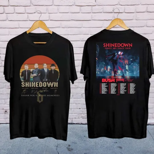 shine down Dance Kid Dance Tour 2025 Shirt, shine down Band 90s Vintage Shirt
