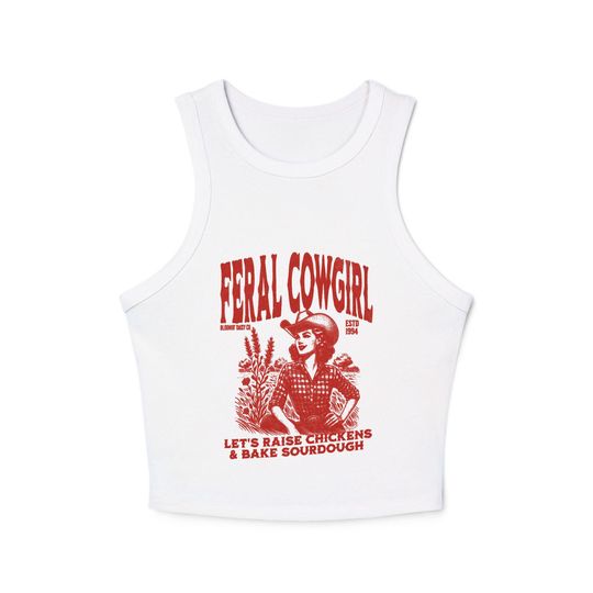 Discover western cowboy Crop Tank Top, Women's Summer Shirt, GIft For Fan
