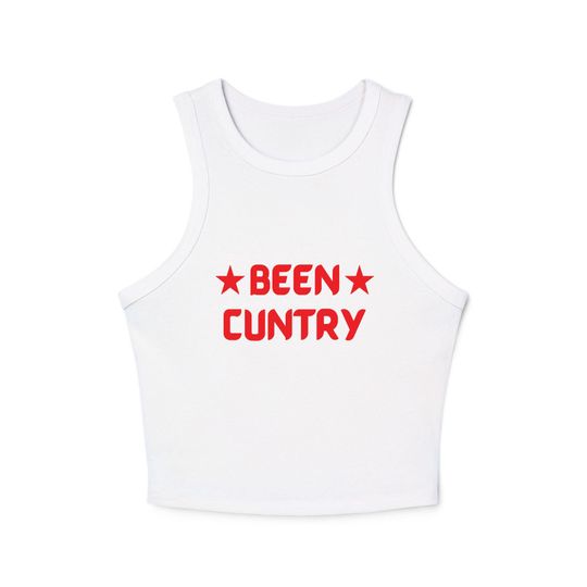 Been Country Tank Top - Beyonce-Inspired Cowboy Carter Shirt, Y2K Country Girl Aesthetic, Western Racerback Tank, Cowgirl Concert Outfit red