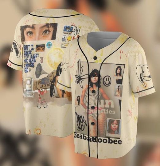 Beabadoobee Graphic Jersey, Indie Rock Band Merch, Aesthetic Vintage Jersey, Cute Graphic Jersey, Retro 90s Band Jersey