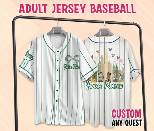 Custom Disney Animal Kingdom Baseball Jersey, Matching Family Disney Jersey, Safari Disney Shirt, Mickey and Friends Animal Kingdom Jersey