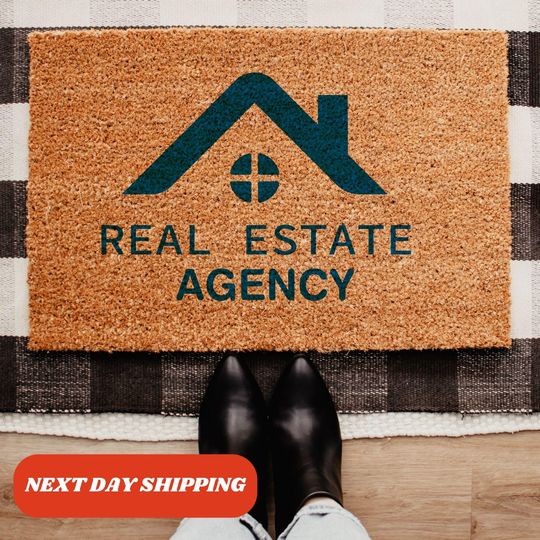 Custom Logo Doormat, Coir Doormat, Closing Gift, Business Logo Doormat, Custom Welcome Mat, Front Door Decor, Logo Doormat, Porch Decor