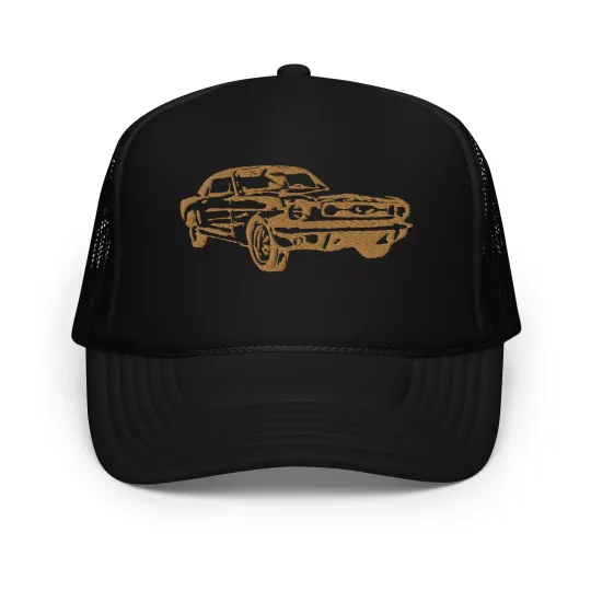 Classic American Muscle Car Embroidered Foam trucker hat