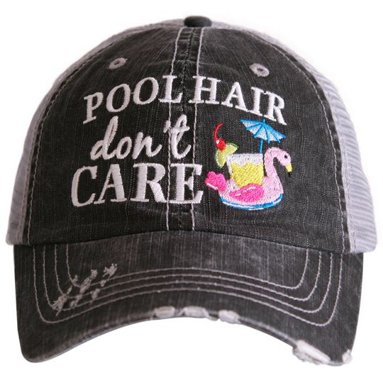 Discover Pool Hair Don't Care Women's Trucker Hat