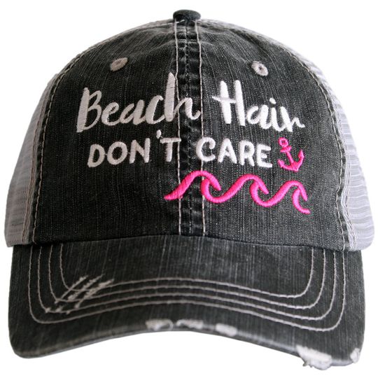 Discover Beach Hair Don't Care Women's Trucker Hat