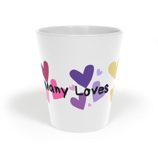Heart Latte Mug - Romantic Love Heart Pattern Coffee Cup Gift for Valentine's Day
