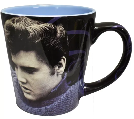 Elvis Presley Blue Sweater Latte Mug 12oz