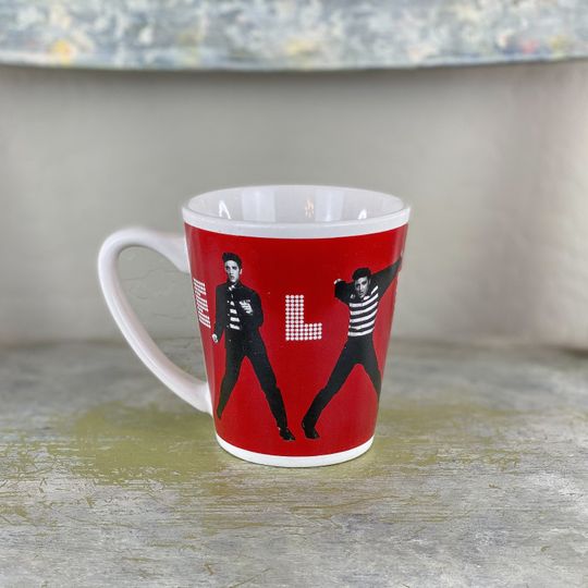 Blue Elvis Presley Signature 12oz Latte Mug