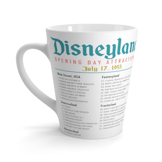 Disneyland Opening Day Latte Mug