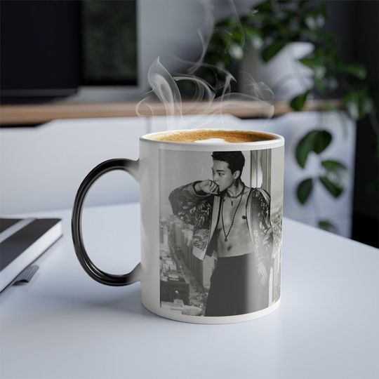 Custom K-Pop Color Morphing Mug, Baby Mochi Magic Mug, K-Pop Mug, Funny Gift for and K-Pop Fans