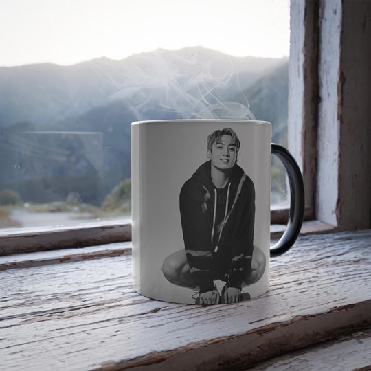 Jungkook BTS Color-Changing Mug, 11oz Coffee Cup