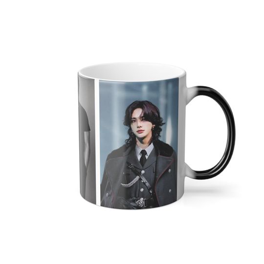 Hyunjin Stray Kids Color-Changing Mug - 11oz Heat Activated Coffee Cup