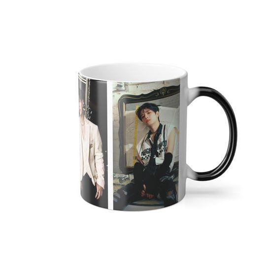 Seungmin Stray Kids Color-Changing Mug, Heat Activated 11oz Coffee Cup