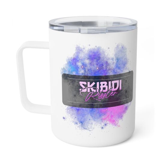 Skibidi Rizzler Pink Insulated Coffee Mug - 10oz Travel Mug