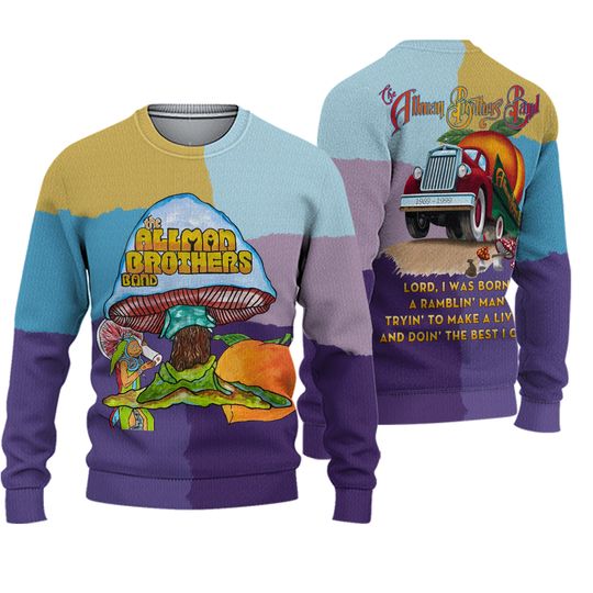 The Allman Brothers Band Christmas Seasons Greetings Ugly Sweater