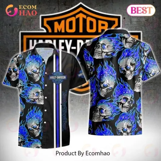 3D Full Printed Hawaiian Shirt - Haarleyy Davidson Design