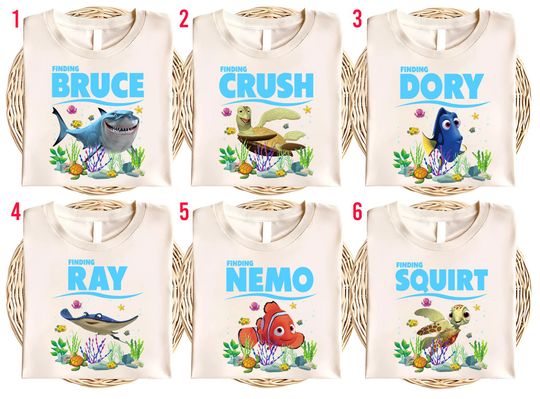 Finding Nemo Birthday Shirt/Finding Nemo Family Birthday Shirt/Custom Family Nemo Shirt/Matching Family Birthday/Family Birthday