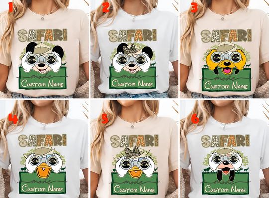 Disney Safari Mode Shirt, Animal Kingdom T-Shirt, Wild Disney Sweatshirt, WDW Safari Trip Shirt, Mickey&Co Safari Tee, Disney Group