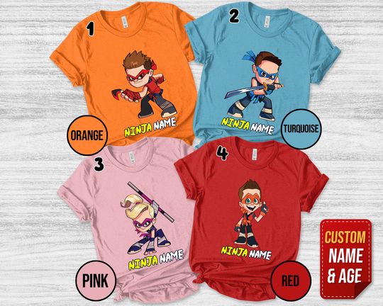 Ninja Kidz Birthday Shirt/Ninja Family Birthday Shirts/Personalized Ninja Matching Family Shirt/Custom Ninja Birthday Family Shirt