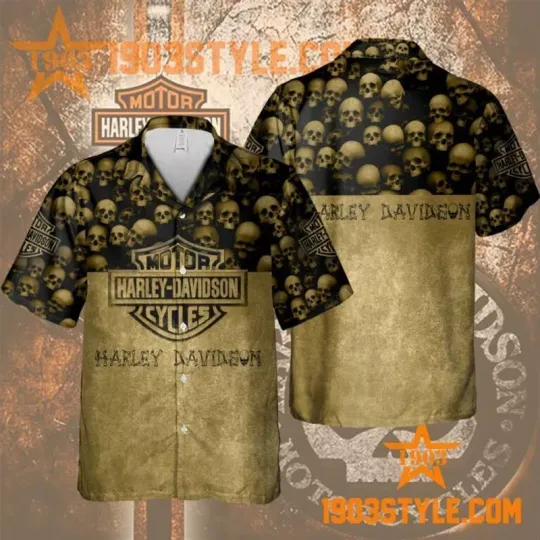Hawaiian Shirt Haarleyy Davidson 3D Full Printed