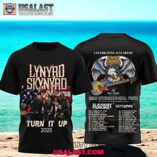 Lynyrd Skynyrd 2025 International Tour 3D Shirt
