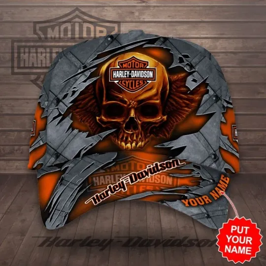 Personalized Harley Motor Racing Davidson Classic Cap Gift