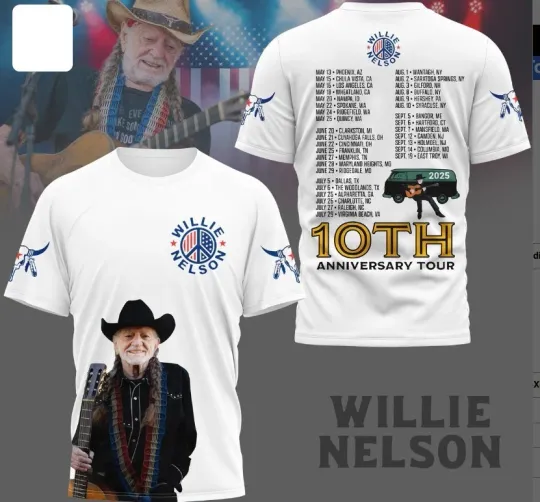 Nelson 10th Anniversary Tour 2025 3D T-Shirt..