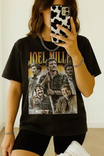 Joel Miller The Last Of Us Pedro Pascal Vintage T-Shirt, Gift For Woman and Man