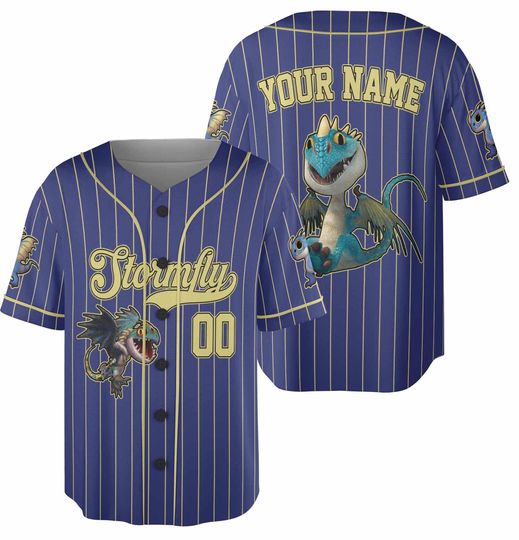 Personalized How To Train Your Dragon Baseball Jerseys, Hidden World Shirt, Toothless Friend Shirt, Toothless Baseball Jersey, Kids Birthday