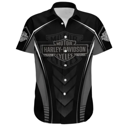 Harley Racing Davidson Casual Button Down Shirt