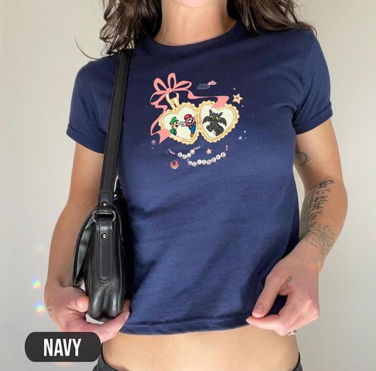 Epic Universe Heart Locket Baby Tee, Epic Universe Tshirt, Mario Epic Universe Shirt, Universal Epic Universe Toothless