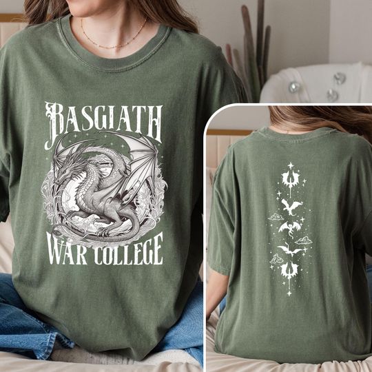 Fourth Wing Dragon Shirt, Dragon Rider TShirt, Basgiath War College Tee, Dragon Rider Shirt, Bookish Gift for Readers, Fantasy reader