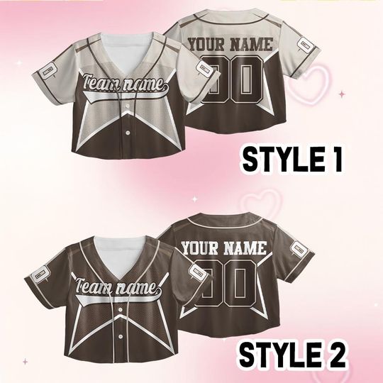 Personalized Team Name And Number Crop Top Baseball Jersey, Crop Top Baseball Jersey For Teen Girls Women Female Baseball Fan, 17 right here
